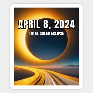 April 8, 2024 Total Solar Eclipse Totality USA Sticker